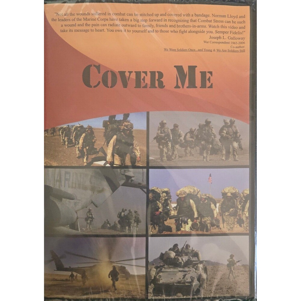 Cover Me DVD (2009) Documentary Injured Marine Semper Fi Fund Combat Vets